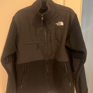 The North Face Black Fleece Jacket with Stand-Up Collar